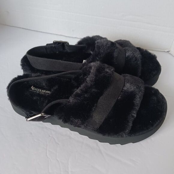 Koolaburra by Ugg Faux Fur Slide Sandals Womens Size 10M - Picture 1 of 8